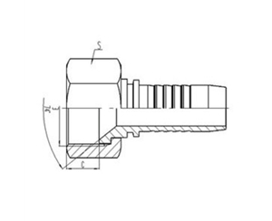 公制內(nèi)螺紋74°內(nèi)錐面密封